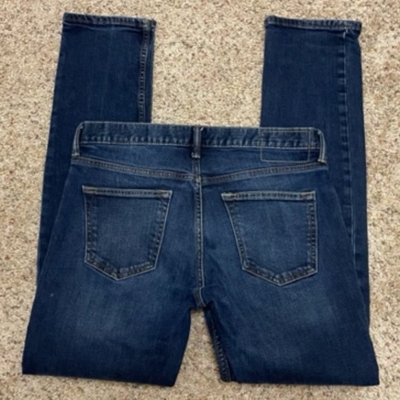 Old Navy Dark Wash Distressed Slim Fit Denim Jeans – 30x32 - Picture 4 of 7